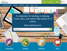 Tablet Screenshot of curriki.com